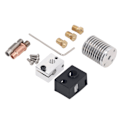 Miniatyrbillede 8 af 8: 3D-printer Hotend-kit 0,4 mm messingdyse aluminiumvarmeblok bimetallisk hals Hot End-dele til V6