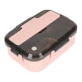 Miniatyrbillede 2 af 8: Rustfrit stål madkasse med spisepinde ske termisk isolering Bento madkasse til kontor picnic pink 3 rum