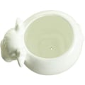Miniatyrbilde 5 av 5: Hvit Keramisk Blomsterpotte Søt Sukkulenter Planter Simple Design Kreativ Ku Stil Liten Potte for Planter