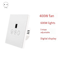 Miniatyrbild 2 av 5: Tuya Smart Switch Controller EU-kontakt Takfläkt Lampa Strömbrytare Vit