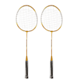 Miniatyrbild 2 av 8: REGAIL 2 st järnlegering badmintonracket 2 spelare badmintonracket set för barn vuxna guld