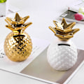 Miniatyrbild 8 av 8: Nordisk enkel ananas keramisk spargris prydnader rum hem inredning dekorativa mynt förvaringslåda