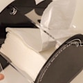 Miniatyrbilde 8 av 8: Nordisk stil hjerteformet akryl serviettboks ren farge high end papirboks moderne enkel hjemmedekor svart