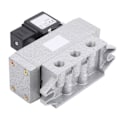 Miniatyrbild 5 av 8: 2-positions 5-vägs magnetventil Enkel elektrisk kontroll pneumatisk utrustning G1/8in K25DH-6AC 220V