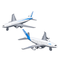 Miniatyrbild 1 av 8: 2 st flygplansmodell simuleringslegering modell leksaksset bärbar dra tillbaka flygplansmodell leksaksdekoration