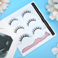 Miniatyrbild 3 av 8: 3 par lösögonfransar flytande eyeliner set Vattenfast ögonmakeup-verktyg3D-01