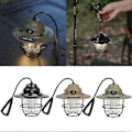 Miniatyrbild 1 av 5: Bärbar Campinglampa USB Uppladdningsbar Krok Campinglykta Steglös Dimning Utomhus Vattentäta Tältlampor Nödlampa 12LED Blå