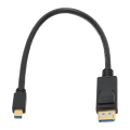 Pikkukuva 1 / 8: Mini DP - DisplayPort 8K -kaapeli 8K 60 HZ 4K 144 HZ 2K 165 Hz 32,4 Gbps kaksisuuntainen lähetys 30 cm Mini DP - DP -kaapeli
