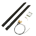 Miniatyrbillede 3 af 8: Trådløst kort WIFI6E 5374M Gigabit 5G Dual Band NGFF BT 5.2 M2 Interface Wifi-kort med antenneforbindelseskabel Enkeltkortkabelantenne