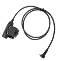 Miniatyrbillede 4 af 8: PPT Push to Talk Adapter 3,5 mm 1 Pin Back Clip 2-vejs Radio Adapter til Retevis RT40 RB15 RB615