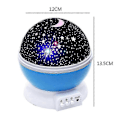 Miniatyrbillede 5 af 5: Fantasy Stjernenat Lampe Projektor Stjernehimmel Månelampe Soveværelse Atmosfære Lys Blå