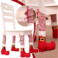 Miniatyrbild 4 av 4: Julbords- och stolsbensskydd, julstrumpformade stolsbensskydd 4 st