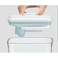 Miniatyrbillede 3 af 5: Lufttæt Mælkepulverbeholder - 2300 ml Kapacitet, Nem En-Knap Dispenser, BPA-Fri, Inkluderer Ske og Skraber - Transparent, 800g