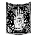 Miniatyrbillede 1 af 4: Tarot Kort Vægtæppe Middelalderlig Europa Spådom Væghæng Psykedelisk Vægtæppe Geometrisk Vægtæppe Hippie Værelses Dekoration til Soveværelse Stue Par