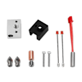 Miniatyrbillede 1 af 4: Ekstruder Varmelegeme Blok Kit Termistorer kompatible med 3 S1/Ender3 S1 Pro/CR10 Smart Pro Printer, Bimetal Belagt