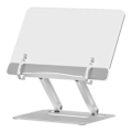 Miniatyrbillede 2 af 8: Multifunktionel læsestativ i aluminiumlegering til børn - sølv til tablet og bærbar computer