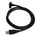 Miniatyrbilde 4 av 8: Micro-B hann til USB-A 3.0 hann kabel vinklet tilkoblingsadapterkabel 1,2 m svart