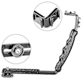 Miniatyrbilde 1 av 4: Kamera L-formet Blitsbrakett, Aluminiumlegering Doble Blitssko 1/4 tommer, Gjengebrakettfeste, LED Mikrofon