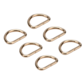 Miniatyrbillede 6 af 8: 100 stk. D-ringe i jernmateriale, udsøgt bred anvendelse, robuste og holdbare metal D-ringe til tøj, rygsæk, taske, guld