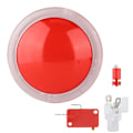 Pikkukuva 1 / 8: 100MM LED-valonappivalopainikkeen iso pyöreä arcade-videopelipainikkeet (punainen)