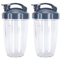 Miniatyrbilde 2 av 8: 24OZ gjennomsiktig blenderkoppbeholder lokksett erstatning passer for 600W/900W juicer