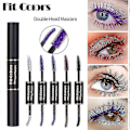 Miniatyrbillede 2 af 3: Vandtæt Dobbeltsidet Farve Mascara - Langtidsholdbar & Anti-Sved - Tyk & Bukker PURPLE