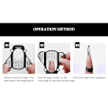Miniatyrbillede 5 af 6: 100 stk. Bi-formet negleforlængelsespapirbakke Akryl neglekunst tips guideform Manicure skønhedsværktøjer til finger