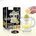 Miniatyrbilde 2 av 5: Elektrisk Juicer Liten Separat Automatisk Sikker Appelsin Juicer Maskin Ekstraktor for Hjem Hvit