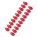 Pikkukuva 8 / 8: 20 sarjaa nahkaiset D-sormukset kukkaroon Aito nahka D-sormukset kukkaron valmistustarvikkeet nahalle Crossbody kukkaro Craft Red