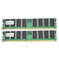 Miniatyrbillede 4 af 8: 2 Stk Hukommelsesmodul Desktop Computer Dobbeltsidet 16Grain DDR 1GB 333MHZ PC&#8209;2700