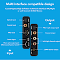 Miniatyrbillede 5 af 7: HD Output ARC Sound Extractor 192KHz Optisk SPDIF 3,5 mm hovedtelefonport Digital analog lydkonverter til hjemmebiograf-tv