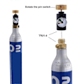 Miniatyrbilde 5 av 5: Inflasjonsadapter kompatibel med CO2-sylinder med TR21-4 hann-gjenge Maker Valve Refill Tilbehør med