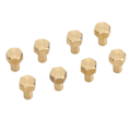 Pikkukuva 3 / 8: 8 kpl 1/24 RC kuusiomutteria messinkiä kestävä RC pyörän lukkomutterin vaihto Axial SCX24 8mm / 0.31in