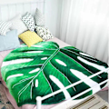 Miniatyrbillede 4 af 5: Behageligt bladformet tæppe flanneltæppe til sofa 100 cm x 150 cm