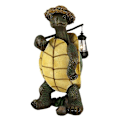 Miniatyrbillede 1 af 5: Skildpaddeformet havestatue med lampe til 7,54,512,5 cm