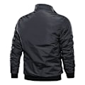 Miniatyrbillede 2 af 3: Solid Sort 2XL Mænds Tyk Varmt Casual Bomberjakke