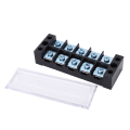 Miniatyrbillede 4 af 8: 2 stk Terminal Strip 45A 600V TB Fast Type PC Messing Dual Row Screw Terminal Block til distributionssystemer 5 Bits（4505）