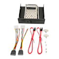 Miniatyrbilde 2 av 8: 2,5 tommers HDD monteringsbrakett i rustfritt stål ABS 6 Gbps høyhastighetsstøtte SATA I/II intern HDD mobil rack bur