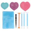 Pikkukuva 6 / 8: Tee-se-itse timanttitaidemaalaustyökalusarja tekojalokivi kärkiporakynän helmet Lajittelutarjottimet Nail Art Tool SetBlue