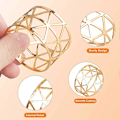 Miniatyrbilde 2 av 5: 8 stk. runde serviettringholdere i netting, for uformelle eller formelle anledninger