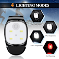 Pikkukuva 2 / 5: USB-ladattavat LED-juoksuvalot - Heijastavat ulkoilma-yöjuoksutarvikkeet (2 pakkausta)