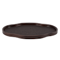 Miniatyrbilde 5 av 8: Te-brett Retro Forhindre Skli Minimalistisk Retro Japansk Stil Matserveringsbrett for Hjem Kaffe Snack Måltider M Uregelmessig Oval