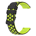 Miniatyrbillede 1 af 5: Garmin Venu 2 Plus Venu Sq 2 20mm Blød Silikon Urrem Sort Grøn