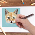 Miniatyrbild 5 av 8: 1st Hårmålning Scratch Penna Trä Triangulär Penna Kropp Ritverktyg Konsttillbehör 0,38 mm