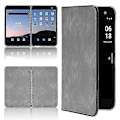 Miniatyrbild 1 av 2: PU Läderfodral för Microsoft Surface Duo Smartphone - Kompatibelt och Tåligt Blått
