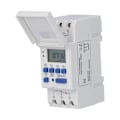 Miniatyrbild 2 av 8: THC15A Programmerbar Timer Guide Rail Typ LCD Tidsreläbrytare för Gatulampa Neonljus DC 24V