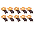 Miniatyrbillede 2 af 8: 10 sæt Læder D-ringe til pung Ægte læder Ubeskadiget D-ringe Pungfremstillingsudstyr til læder Crossbody-pung Craft tan Guldtilbehør