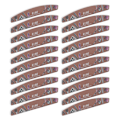 Miniatyrbilde 4 av 8: 20 stk Sanding Nail File Dobbeltsidig Vaskbar Gjenbrukbar Enkel Operasjon Neglbufferfiler for Manikyrpleie 180 Grid