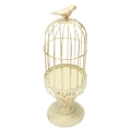Miniatyrbilde 5 av 8: Birdcage lysestake dekorative fuglebur Metall lysestake Retro shabby lysestake for skrivebordsdekorasjon i hjemmet