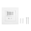 Miniatyrbillede 1 af 8: 110‑240V 86‑type højeffekt infrarød PIR Motion Induktiv væg-smart switch